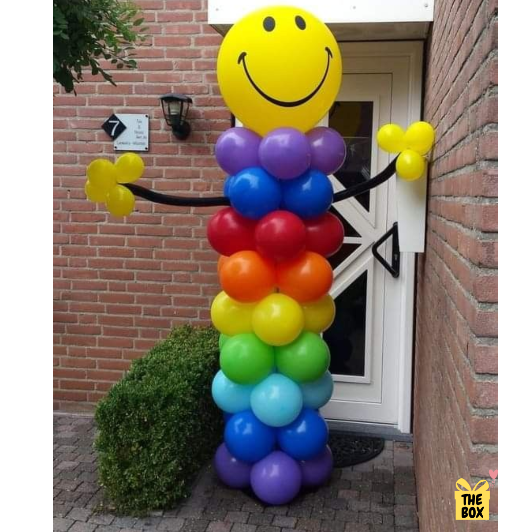 Torre de Globo Carita Feliz 🎈💛, DÃa del Niño