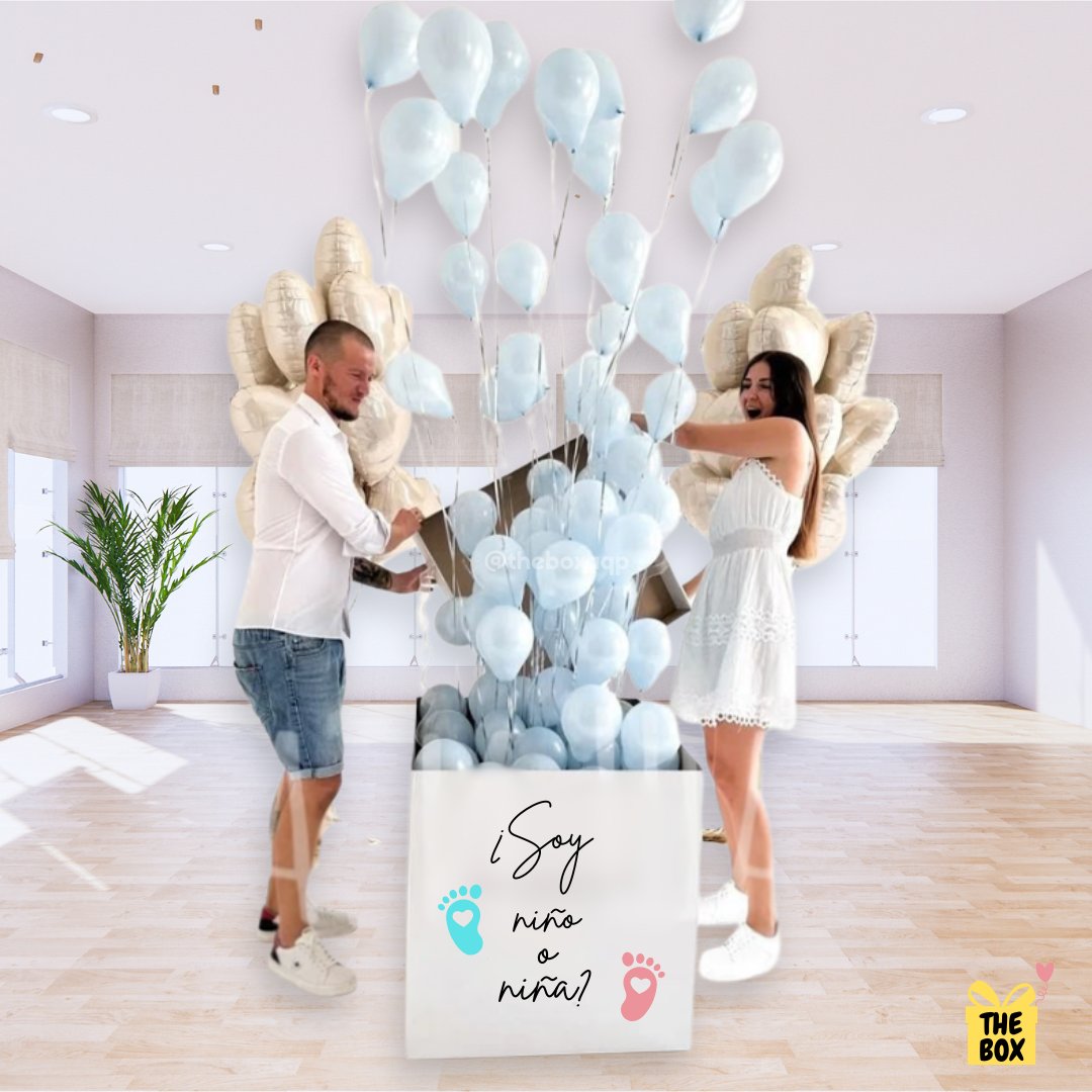 Globos para revelación de género y baby shower