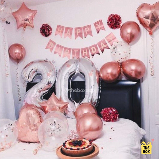 Sorpresa de Habitación en Rose Gold 🎈✨