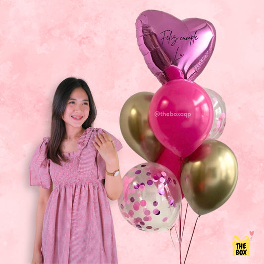 Bouquet de Globos rosa