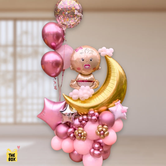 Arreglo de globos recien nacido