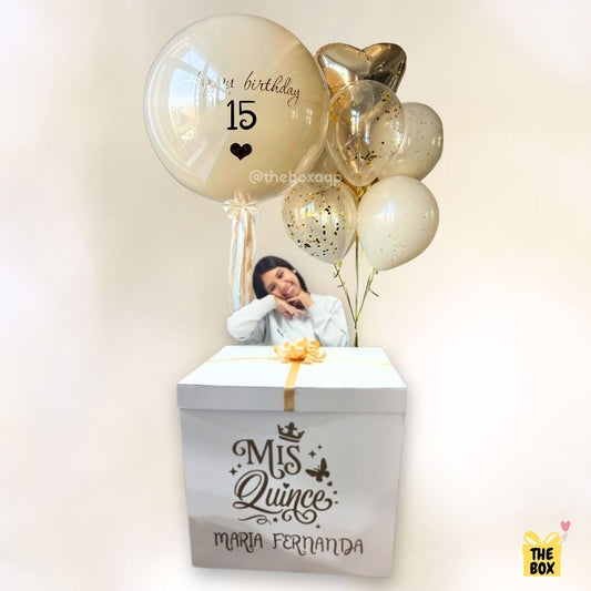 Caja Sorpresa con Globos de Helio